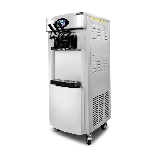 Maszyna do lodów włoskich | automat do lodów soft | nocne chłodzenie | 2 smaki + mix | pompa napowietrzająca | 2x6l | RQ828C